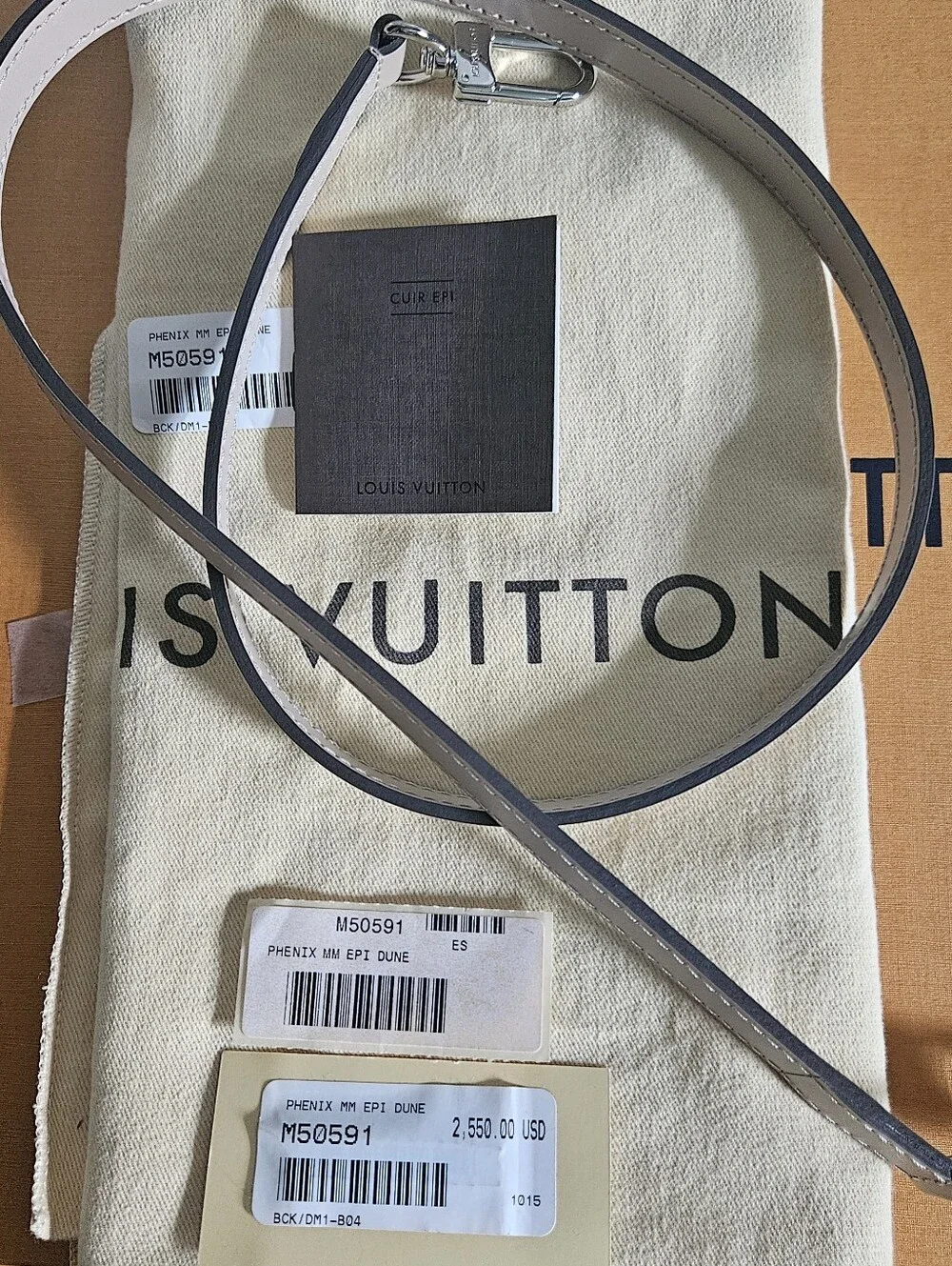 Louis Vuitton Phenix MM Epi Leather Tote Handbag
